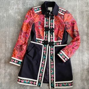 Anthropologie Elevenses embroidered jacket